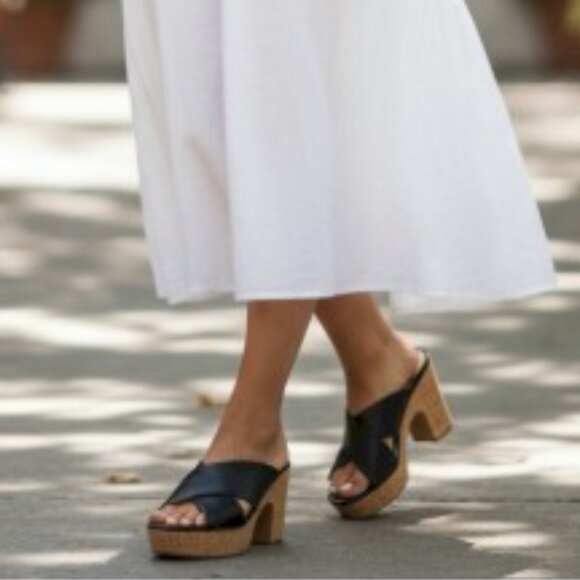 Steve Madden Cork Platform Heel Sandals Womens Size 10M - Picture 2 of 10